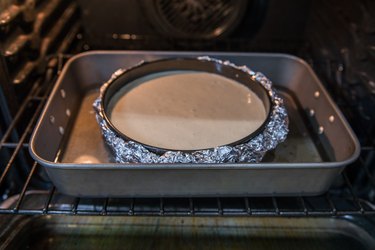 Eggnog Cheesecake with Gingerbread Crust Recipe