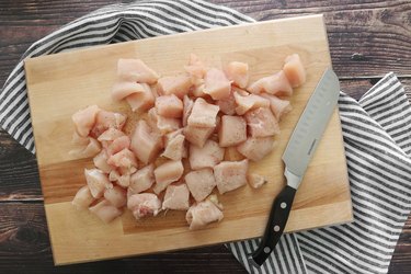 Cut chicken