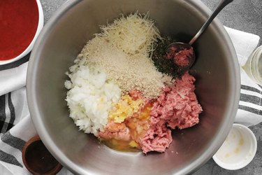 Combine turkey meatball ingredients