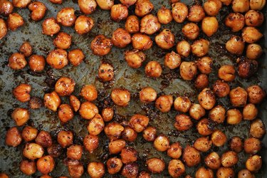 Baked smoky chickpeas