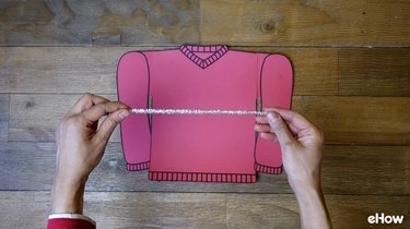 Decorating paper template for Ugly Christmas Sweater Gift Wrap