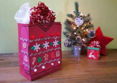 DIY Ugly Christmas Sweater Gift Wrap