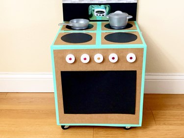 DIY Cardboard Play Kitchen