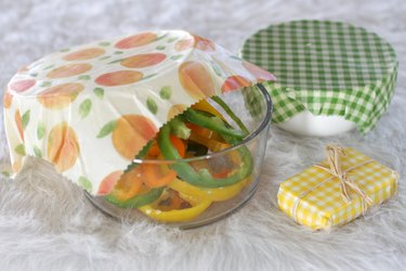 If you want to BEE the life of your next party, show up carrying your salad in a bowl covered in a homemade beeswax cover.