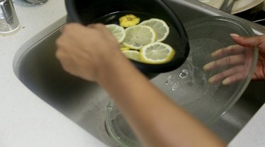Rinse with lemon water
