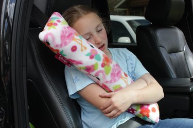 Make a few of these simple seatbelt pillows to be sure everyone is as comfortable as possible on your epic road trip this summer.