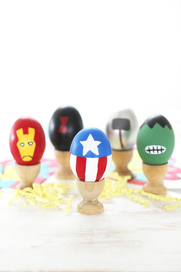 Painted Avengers Easter eggs