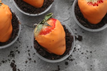 Carrot patch strawberries