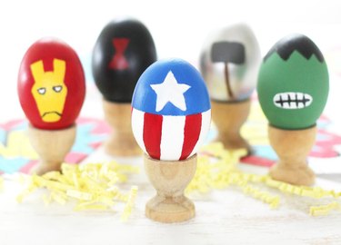 DIY Avengers Superhero Easter Eggs