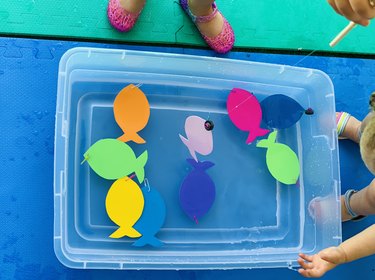 Rainy Day Activities: DIY Magnetic Fishing Game for Kids using Paper Clips  