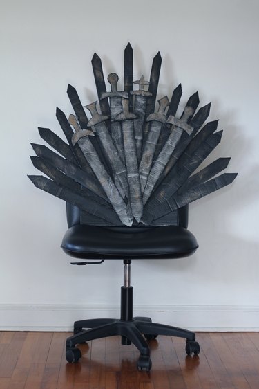 DIY cardboard Iron Throne