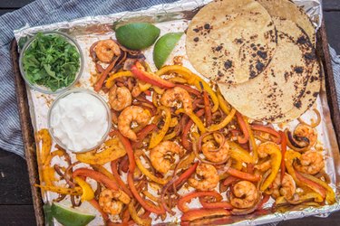 Easy Sheet Pan Shrimp Fajitas Recipe