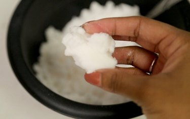 add water to diy natural cold and flu congestion shower tablets