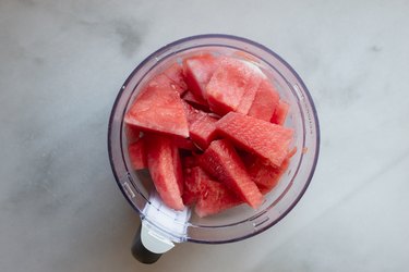 Put the watermelon into a blender or food processor and blitz until smooth.