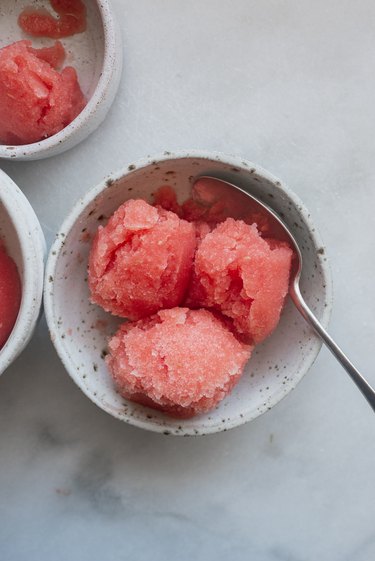 Serve and enjoy your refreshing Watermelon Sorbet!