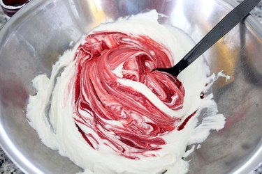 red frosting