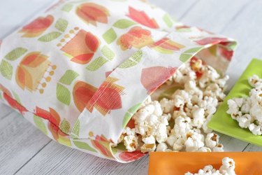 Reusable microwave popcorn bag