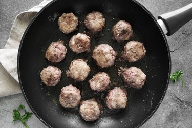 Cook the meatballs