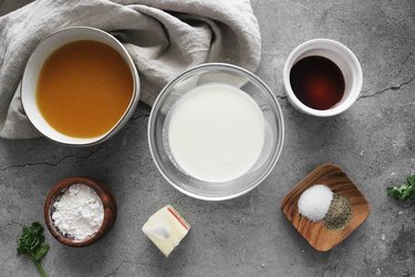 Ingredients for Ikea Swedish meatball sauce