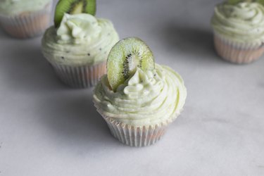 These kiwi cupcakes are the perfect summer treat.