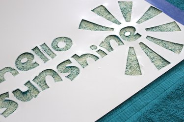 Make a fun fashion statement this summer by creating your own customized beach towel design with bleach.