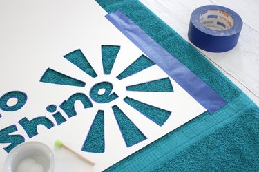 Make a fun fashion statement this summer by creating your own customized beach towel design with bleach.