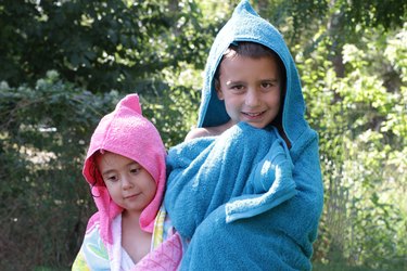 Childrens towelling outlet hoodies