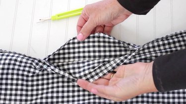 All it takes is a good seam ripper and a little fun fabric to add an in-seam pocket to any piece of clothing in your wardrobe.