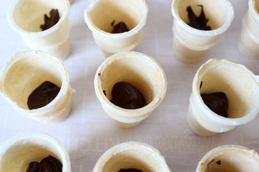 chocolate in cones