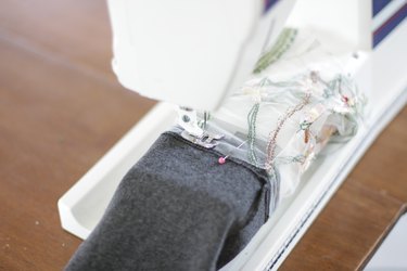 If you'd like to add some fun unexpected detail to an otherwise plain sweater or shirt, a bell sleeve is a nice option. You can use plain fabric to match your shirt or make a fashion statement using something more colorful like an embroidered mesh.