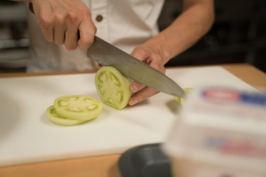 Slice tomatoes