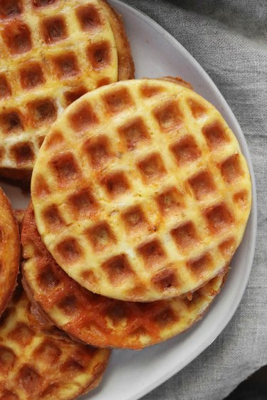 Cheese and egg waffles