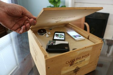 DIY Electronics Charging System Out of a Wine Crate