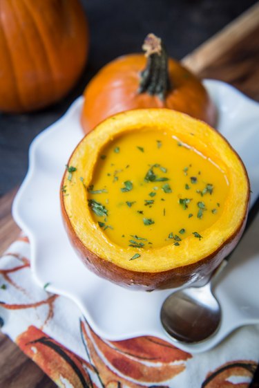 How to Serve Soup in a Pumpkin