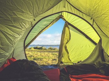 Field Seen Through Tent