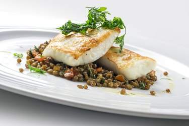 flat fish with crispy lentil Zollino