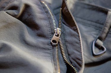 Old and damaged zipper