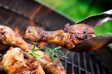 Piernas de pollo a la parrilla