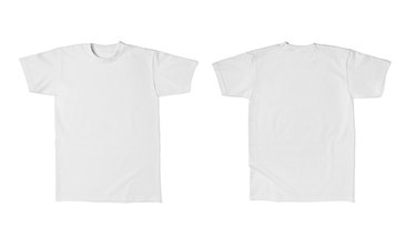 white t shirt template cotton fashion