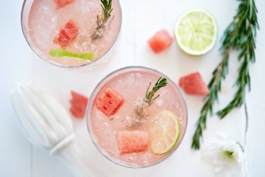 Refreshing watermelon drink