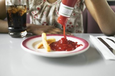 Ketchup on Plate