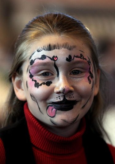 dog face painting designs