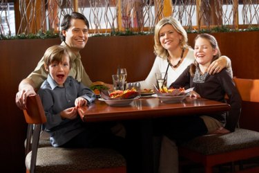 couple eating at restaurant