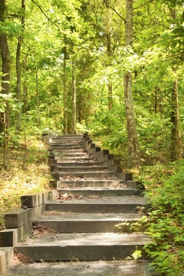 How to Cut Steps Into a Dirt Slope