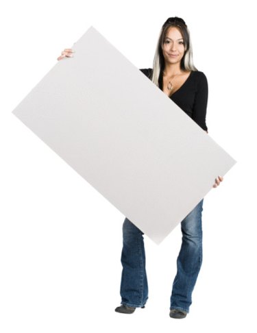 White Tri-fold Display Board, Corrugated Cardboard, 36 x 48 inches (Pack of  12)