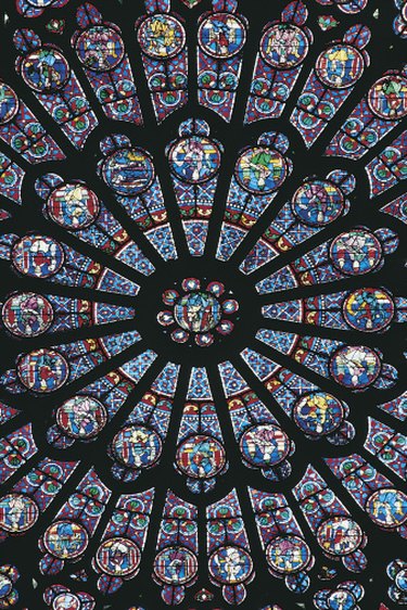 gothic architecture stained glass windows