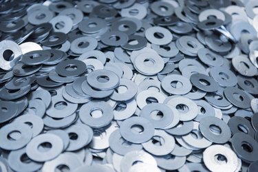 Cut metal washers