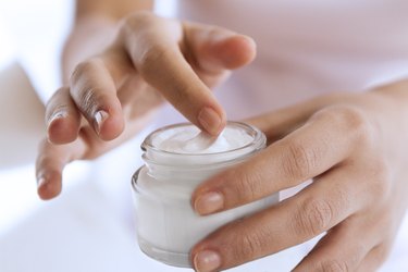 Lotion in Glass Jar