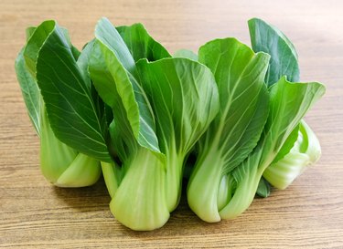 Fresh Green Bok Choy on A Table