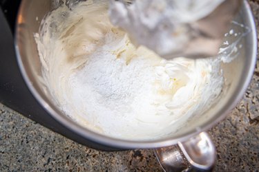 Adding powdered sugar